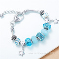 DIY Charm Key Bracelet Glass Bead Crystal Bracelet For Women